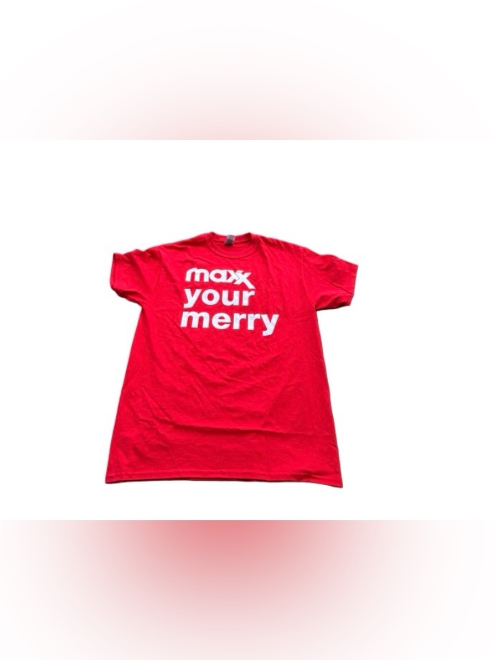 TJ Maxx Red "maxx your merry" Graphic Tee - unisex